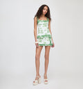 The Tyla Skirt - White Delft Bouquet