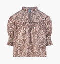 The Zinnia Top -  Chedworth Paisley Brown