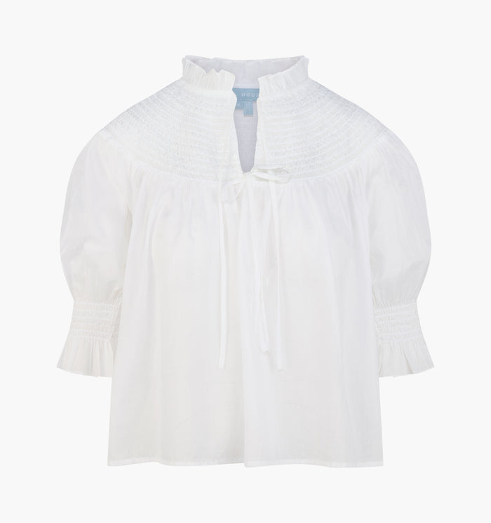 The Zinnia Top -  White
