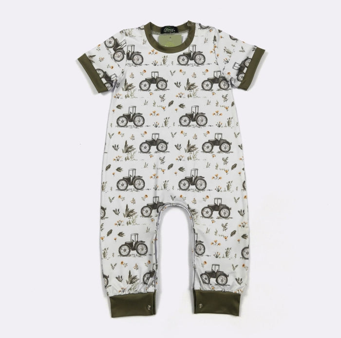 Tractor Plow Romper