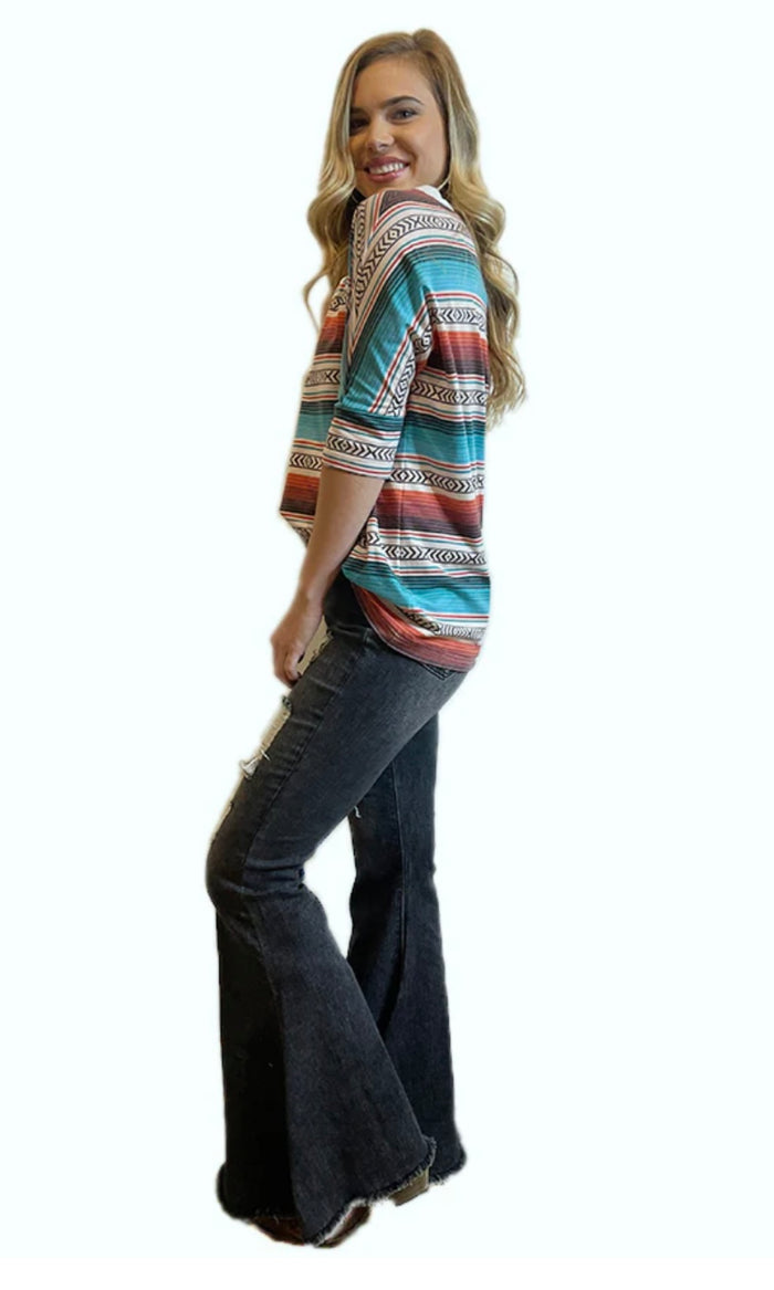 Tribal Serape Top