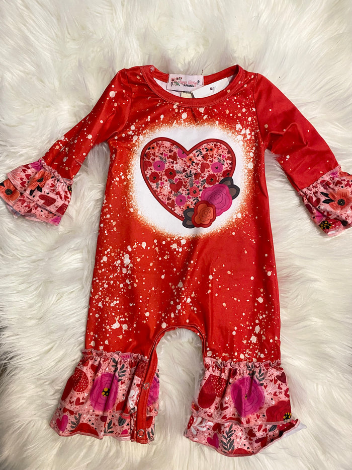 Valentine Bloom Romper