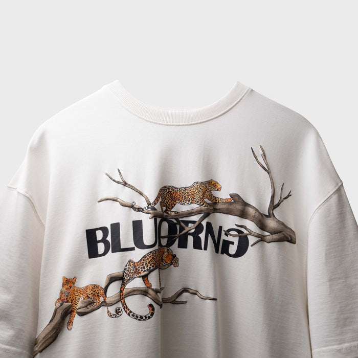 White Fingerprint Oversized T-Shirt