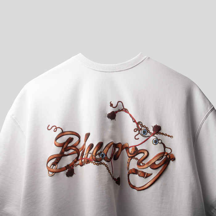 Premium White Harnessed Streetwear T-shirt