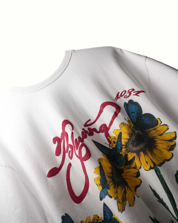White Meadow Round Neck T-Shirt