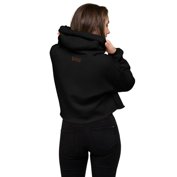 Wicked For Good Cropped Hoodie raw hem style