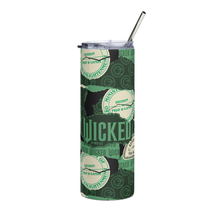 Wicked Ripped Up Prop and Ganda 20 oz Tumbler front view