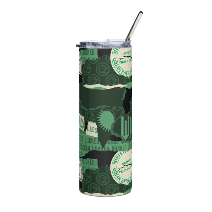 Wicked movie fan drinkware close-up of graphic