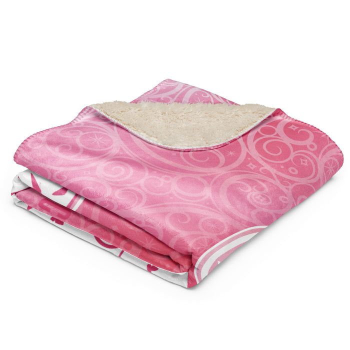 Lifestyle view of the plush blanket resting on a cozy bed