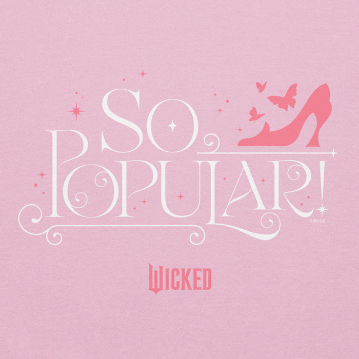 Back view of the light pink Wicked hoodie featuring a plain back