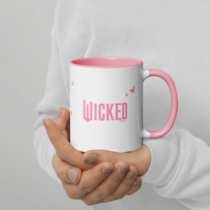 Lifestyle view of the Wicked mug resting on a clean surface ready for coffee or tea