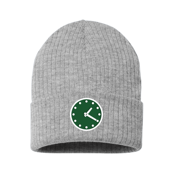 WRIGLEY CLOCK BEANIE. (GREY) - OBVIOUS SHIRTS