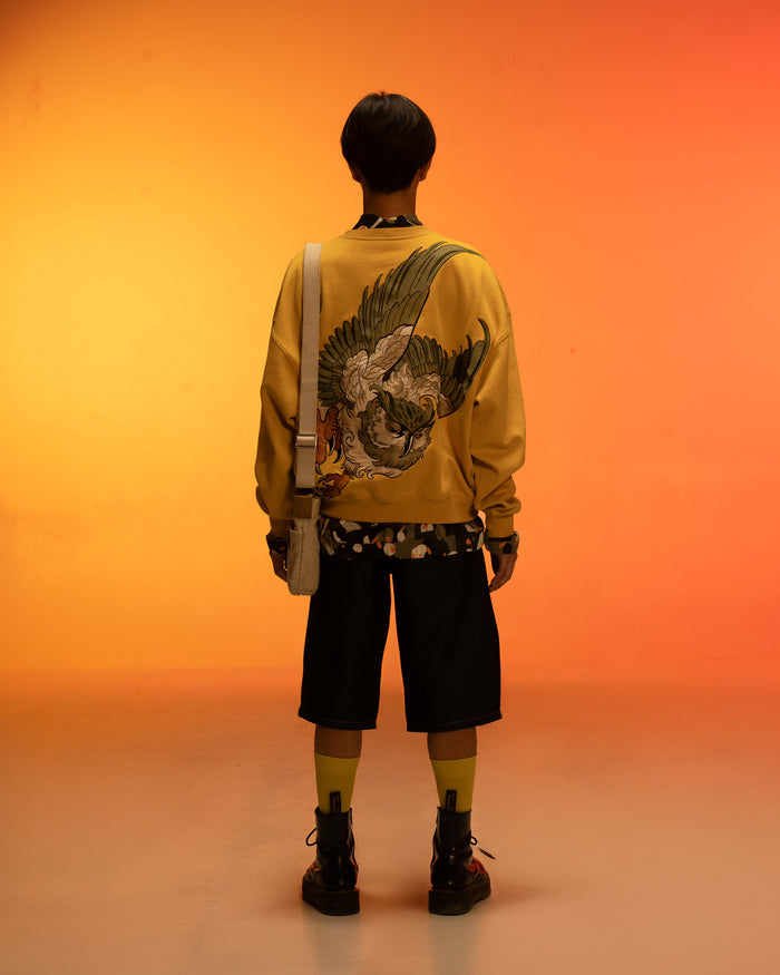 Yellow Nocturnal Sweatshirt